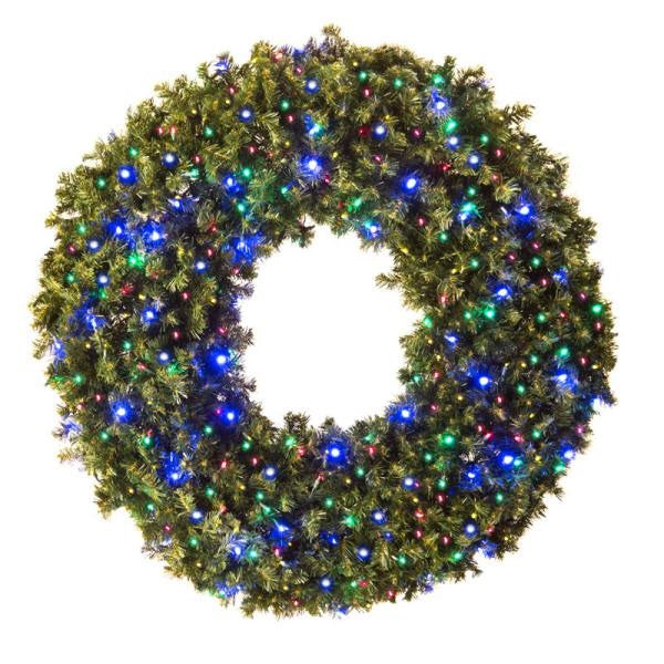 LED 60" Wreath with concave bulbs