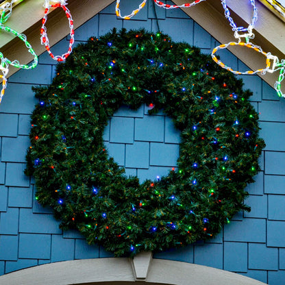 LED 60" Wreath with concave bulbs