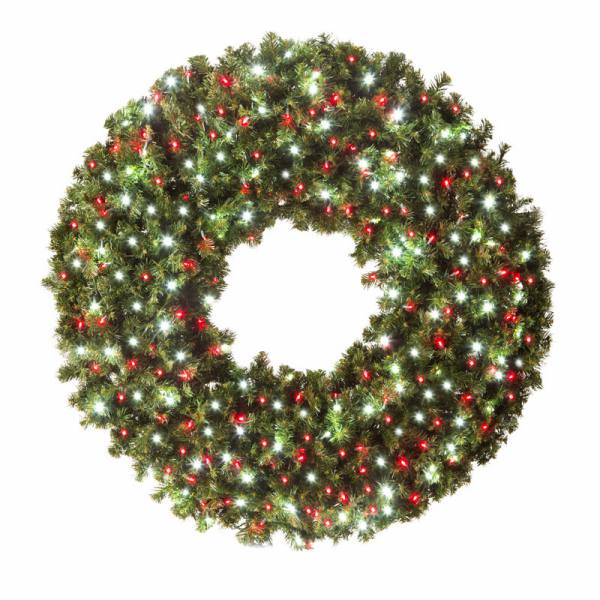 LED 60" Wreath with concave bulbs