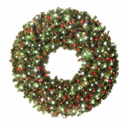 LED 60" Wreath with concave bulbs
