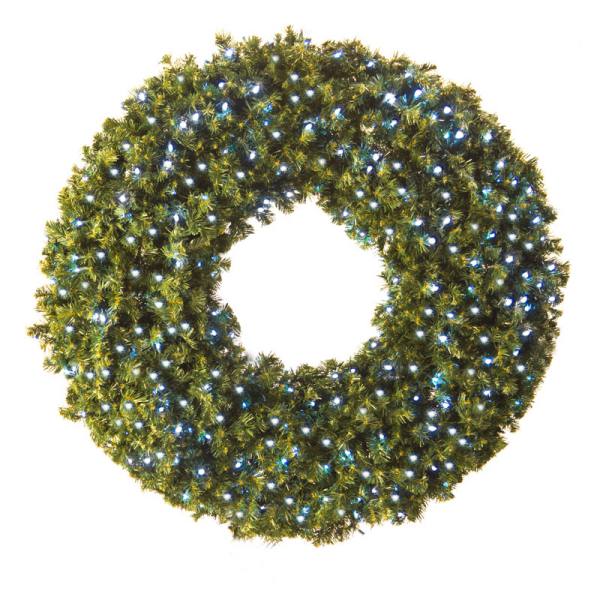 LED 60" Wreath with concave bulbs
