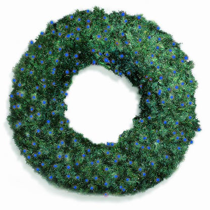 72" Sierra Fir Wreath with LED Concave Lights