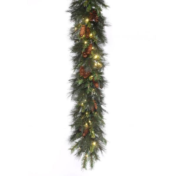 9' Mixed Noble Garland w/ Concave LEDs