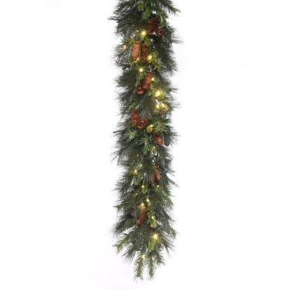 9' Mixed Noble Garland w/ Concave LEDs