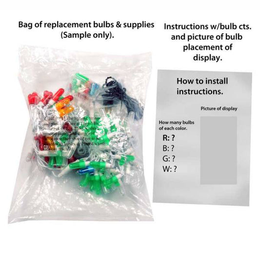 LED Christmas Tree w/ Berries Replacement Strand