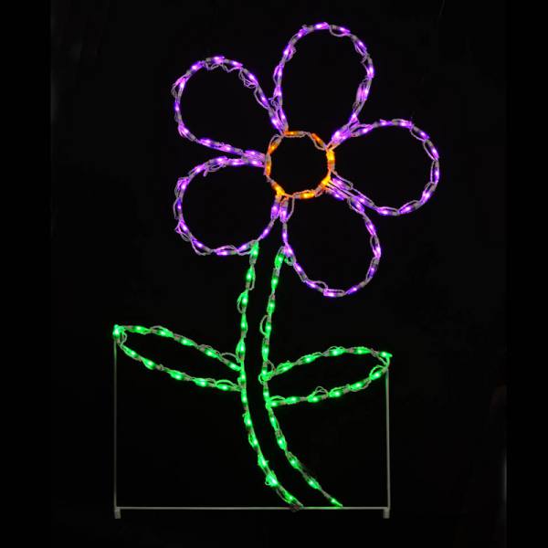 Daisy Flower LED Display - Purple