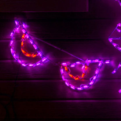 Spooky Eyes LED Display - Orange (31")