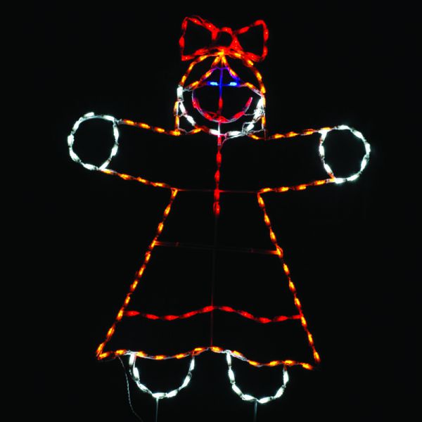 Gingerbread Girl LED Display
