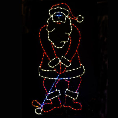 Golfing Santa Scene Animated LED Display (45")