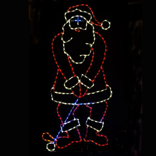 Golfing Santa Scene Animated LED Display (45")