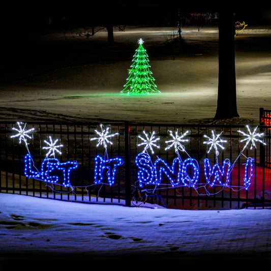Let it Snow Animated LED Sign