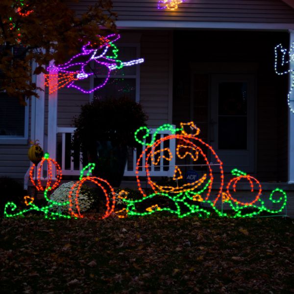 Pumpkin Patch LED Display (65")