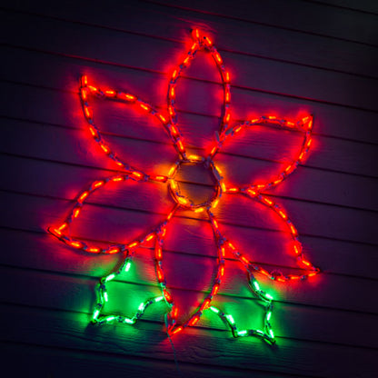 Poinsettia LED Display (30")