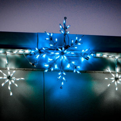 Snowflake LED Display - Ice Blue (24")