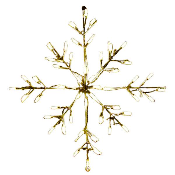 Classic Branch Snowflake LED Display - Warm White (30")