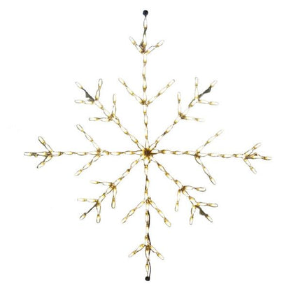 Snowflake LED Display - Warm White (36")