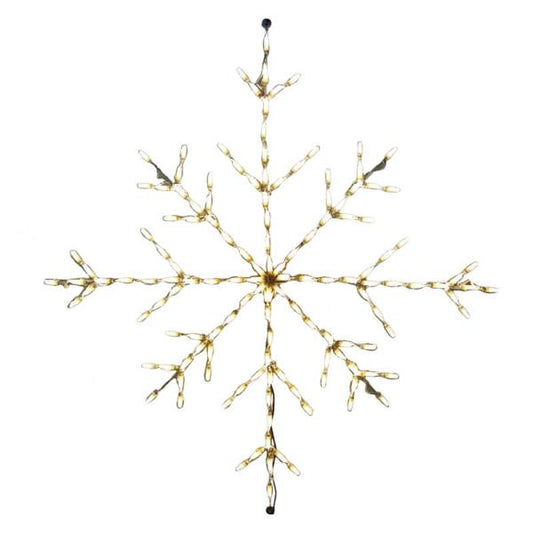 Snowflake LED Display - Warm White (36")