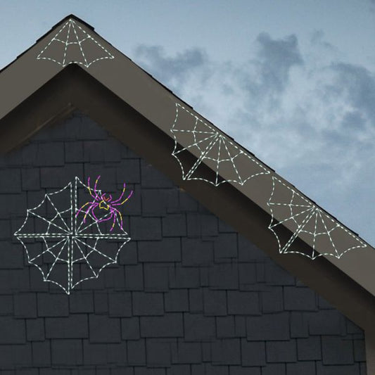 Corner Spider Web LED Display (22")