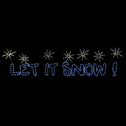 Let it Snow Animated LED Sign (46")