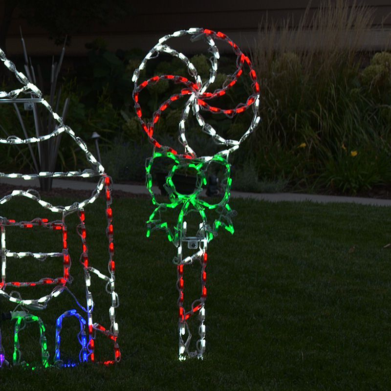 Lollipop LED Display - Red Green and White