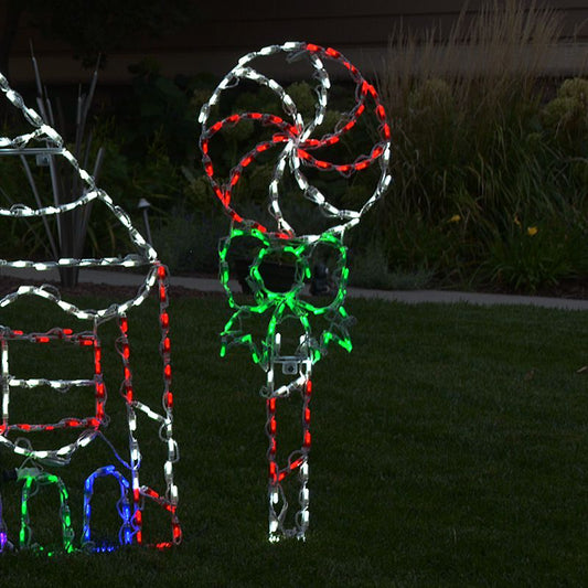 Lollipop LED Display - Red Green and White