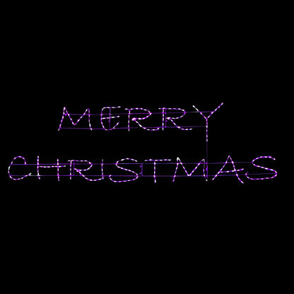 Merry Christmas Modern Script LED Sign - RGB