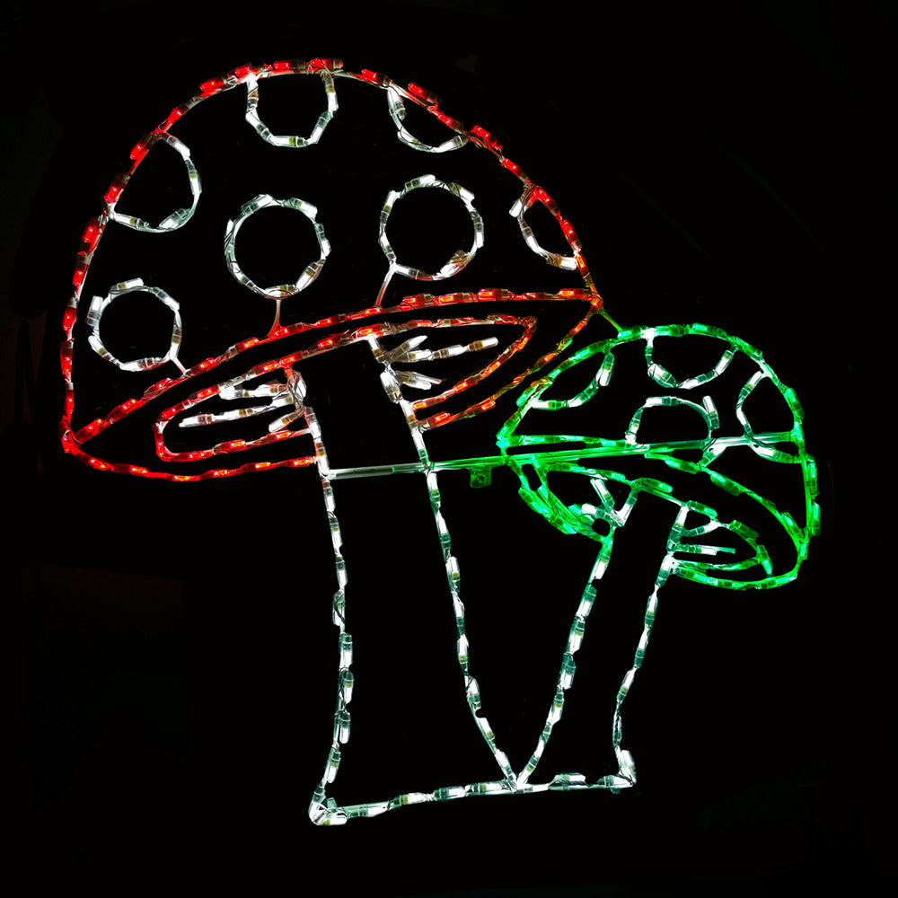 Double Mushroom LED Display
