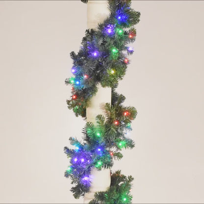 LED 9 foot Sierra Garland (RGB) - square video