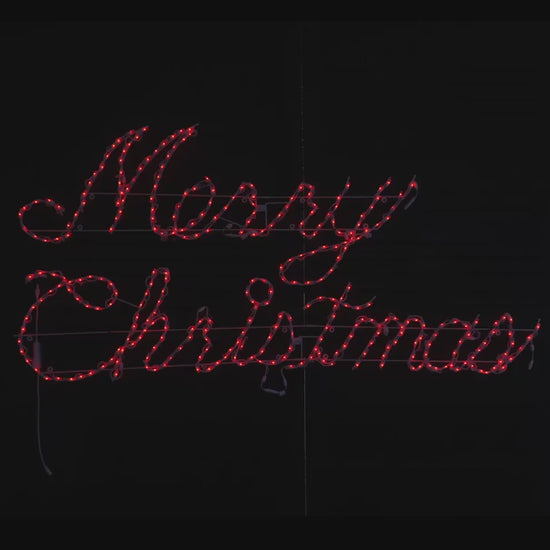 Merry Christmas RGB LED Sign - square video