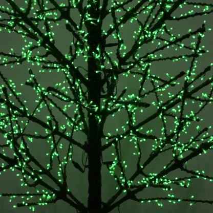 LED 8' Linden Tree, Brown Trunk, RGB Lights - App Controlled