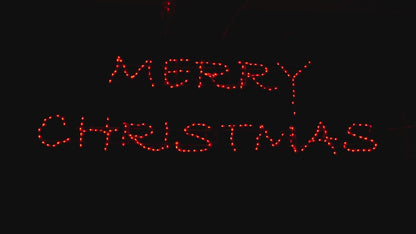 Merry Christmas Modern Script LED Sign - RGB