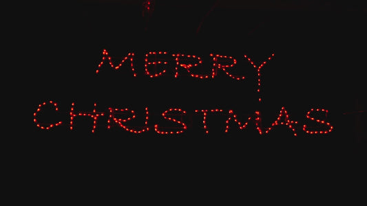 Merry Christmas Modern Script LED Sign - RGB