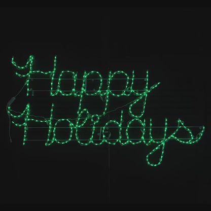 Happy Holidays RGB LED Sign - square video