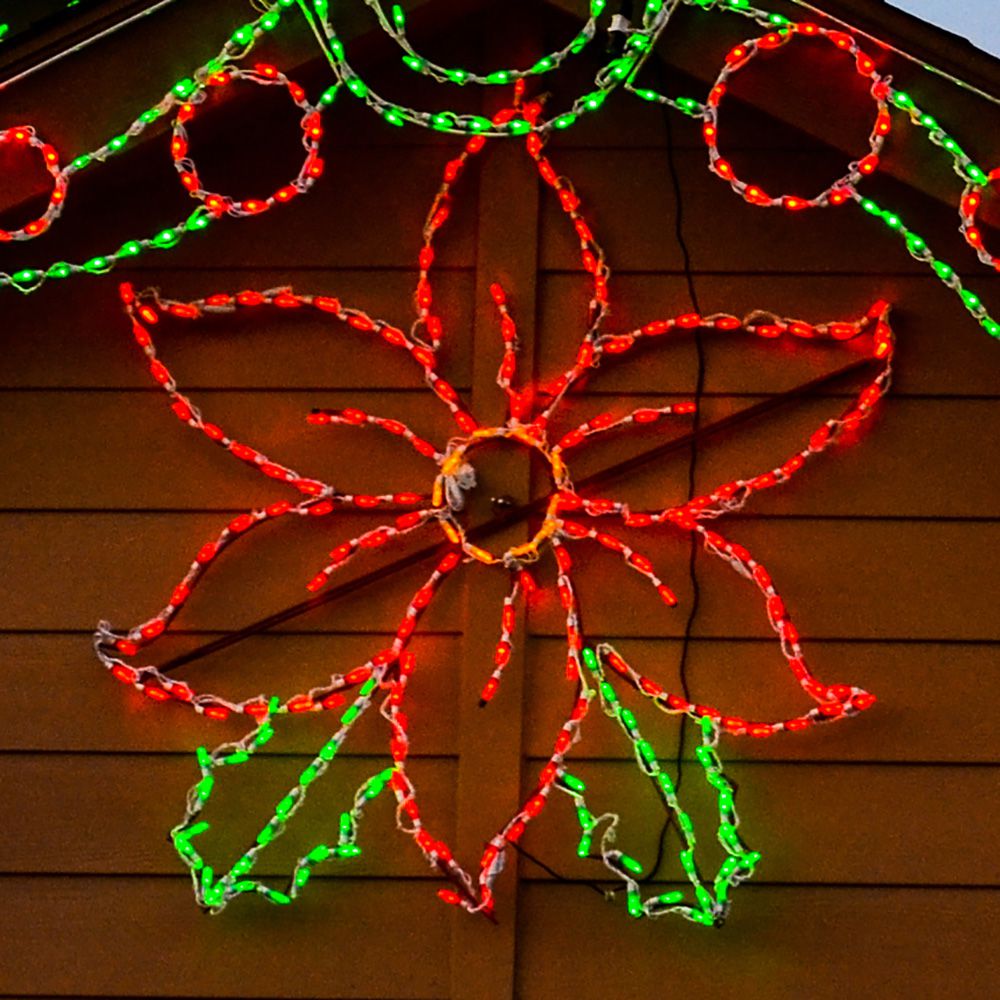 Poinsettia LED Display (47")