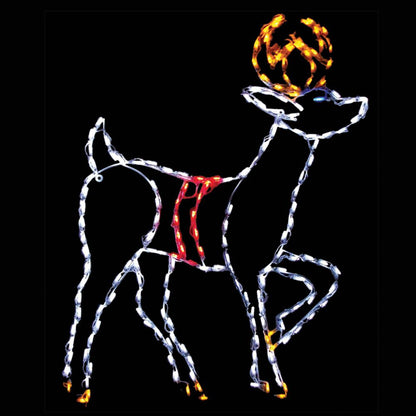 Prancing Reindeer LED Display (41")