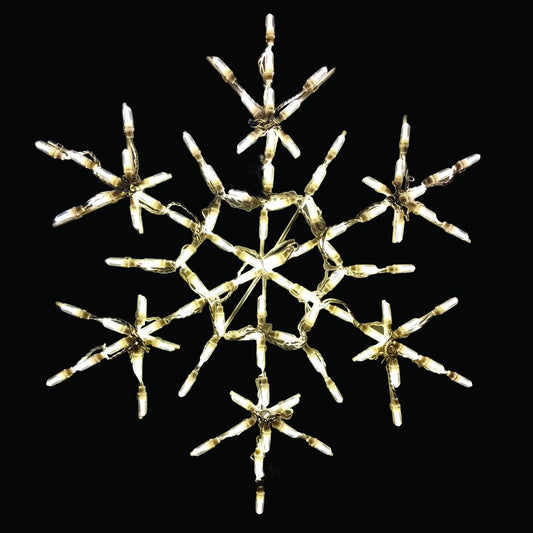 Starpoint Snowflake LED Display - Warm White (30")
