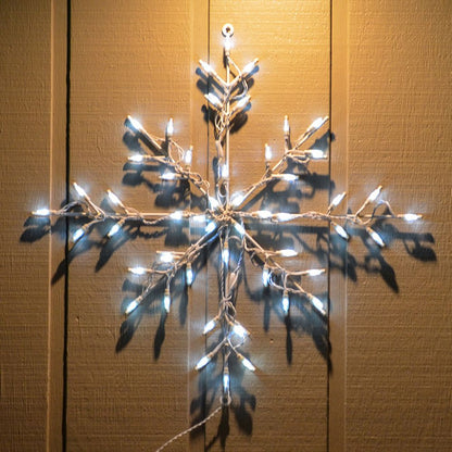 Classic Branch Snowflake LED Display - White (30")