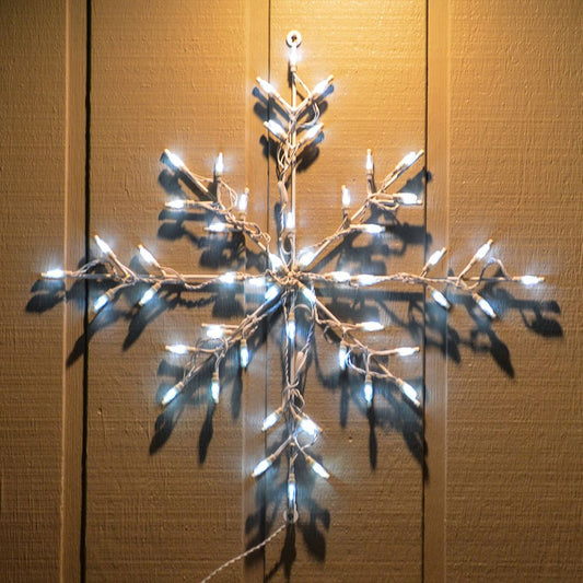 Classic Branch Snowflake LED Display - White (30")