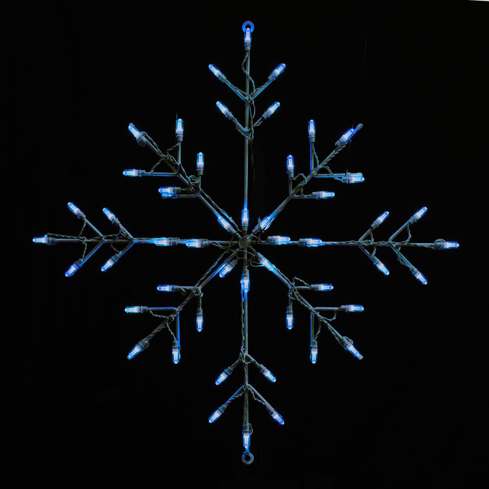 Snowflake LED Display - Ice Blue (24")