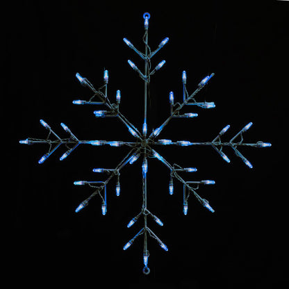 Snowflake LED Display - Ice Blue (24")