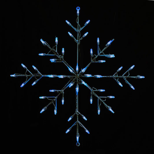 Snowflake LED Display - Ice Blue (24")