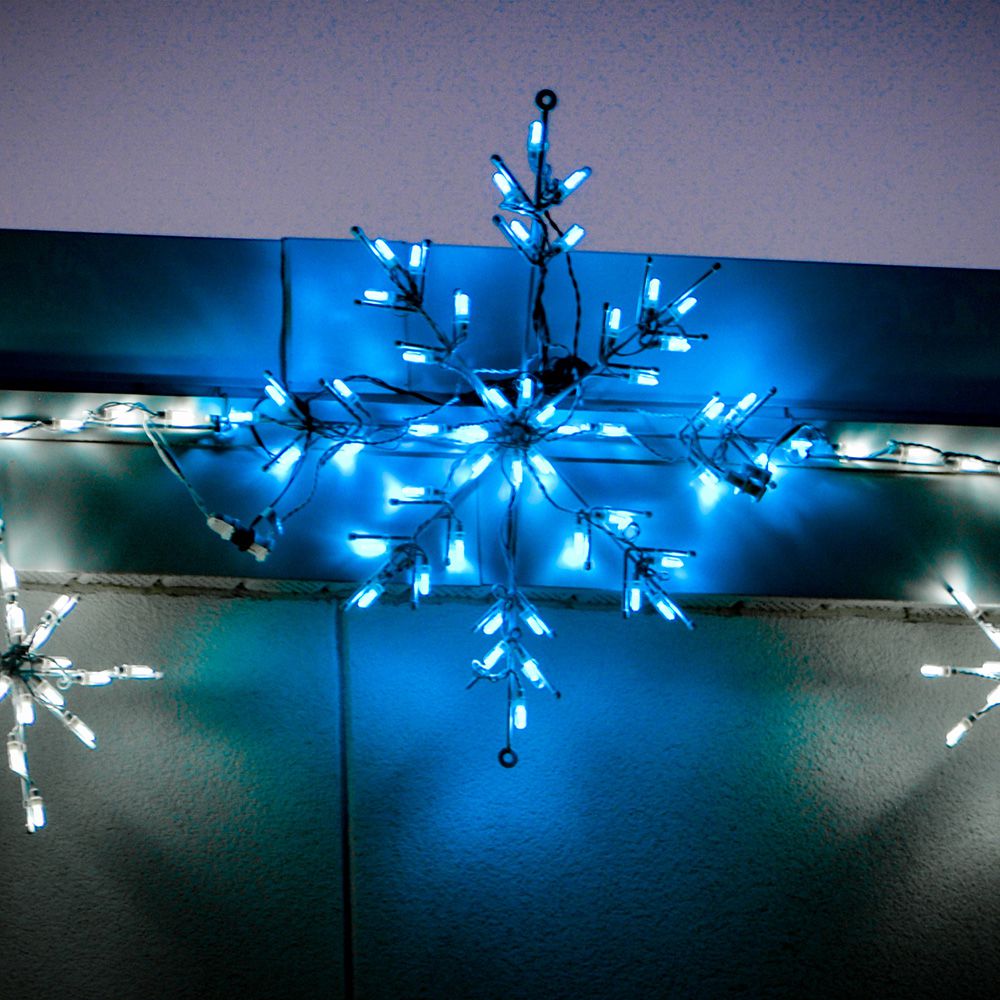 Snowflake LED Display - Ice Blue (24")