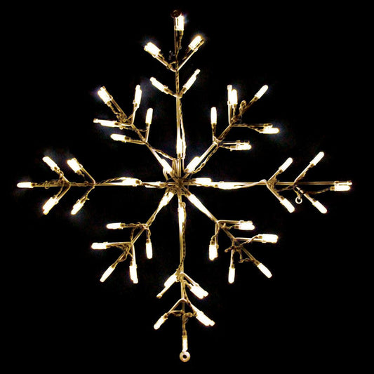 Classic Branch Snowflake LED Display - Warm White (30")