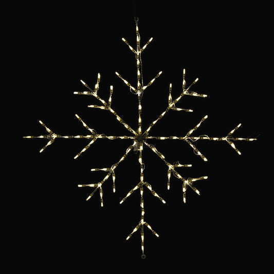 Snowflake LED Display - Warm White (36")