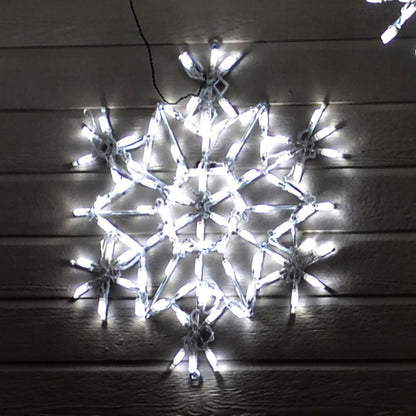 Crystal Snowflake LED Display - White (30")