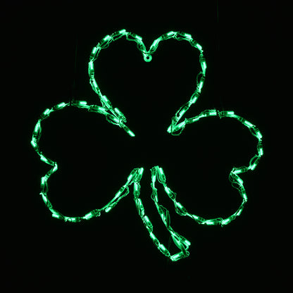 Shamrock Saint Patrick's Day LED Display (26")