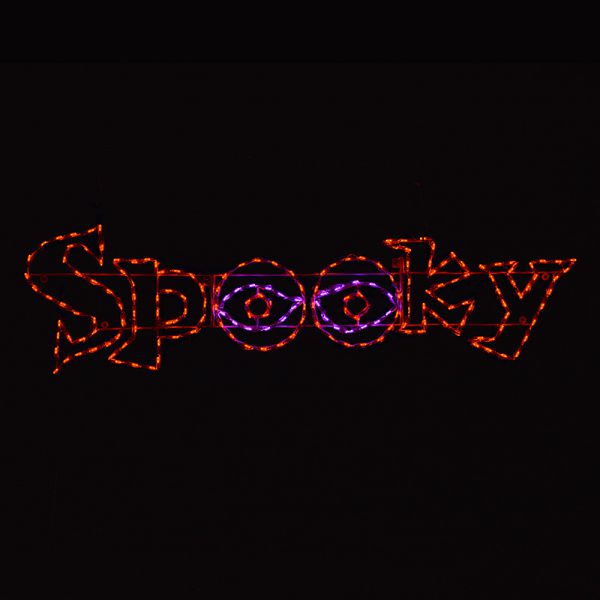 Spooky Word LED Sign (29")