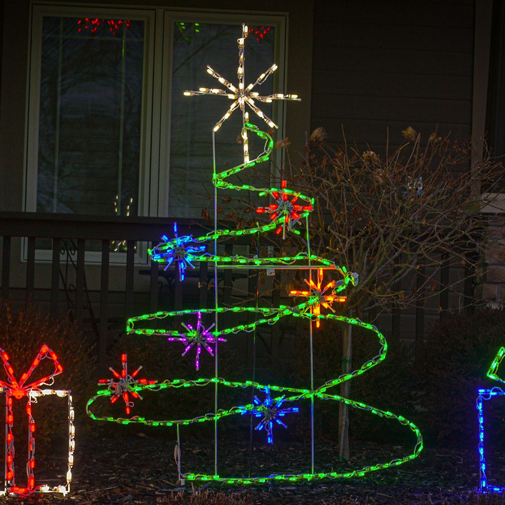 Spiral Classic Christmas Tree LED Display (54")