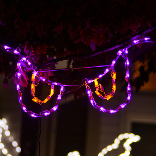 Spooky Eyes LED Display - Yellow