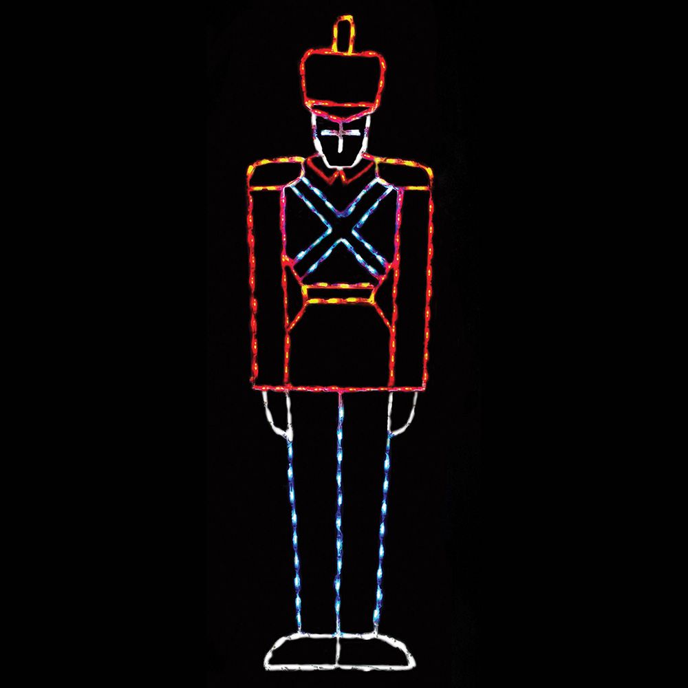 Nutcracker Tall Toy Soldier LED Display (82")